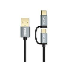 CHOETECH 2 in 1 Type C Cable + Micro USB Cable 1.2m (XAC-0012-102BK)
