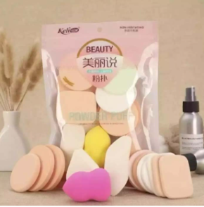 Beauty Blender Puff Makeup Sponge 13 Piece Set - Multicolor