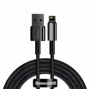 Baseus Tungsten Gold Fast Charging Data Cable USB to iP 2.4A 1m Black CALWJ-01