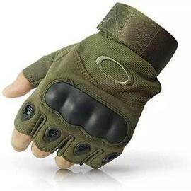 Motorcycle Gloves Half Finger - Army Green
