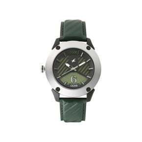 Fastrack 3170KL02 Loopholes Green Dial Analog Watch
