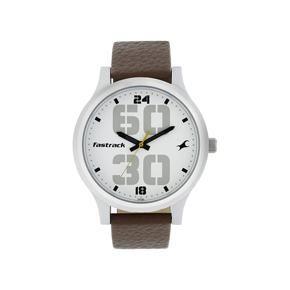 Fastrack NM38051SL06 Bold White Dial Analog Watch