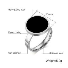 Black & Silver Finger Ring For Men