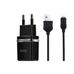HOCO C12 Dual USB 2.4A Intelligent Wall Charger With Lightning Cable