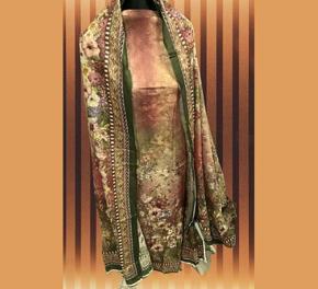 Indian Cotton Unstitched Dress Set - CSS 5F