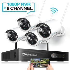 HeimVision HM241 Wireless Security Camera System, 8CH 1080P NVR System 4pcs 960P 1.3MP WIFI IP Security Surveillance Cameras