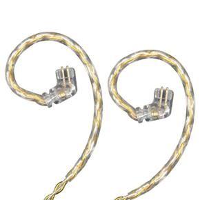KZ C Pin Gold Silver Mixed Braiding Upgrade Cable (Without Mic)