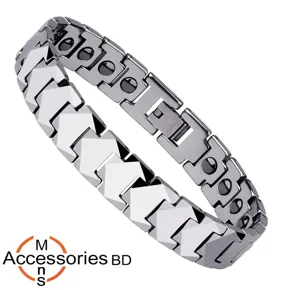 Menâ€™s Powerful Ceramic & Steel Bracelet