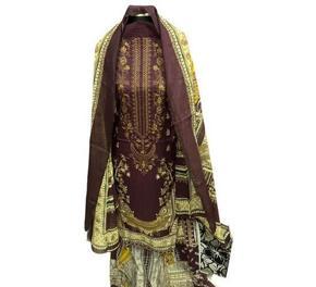 Indian Cotton Unstitched Dress Set - CSS 5L