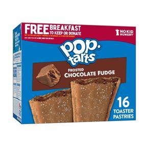 Pop-Tarts Toaster Pastries, Breakfast Foods, Frosted Chocolate Fudge, 16 Ct, 27 Oz, Box