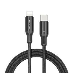 ROCK R2 Type C to Lightning PD Fast Charging Nylon Data Cable 1M