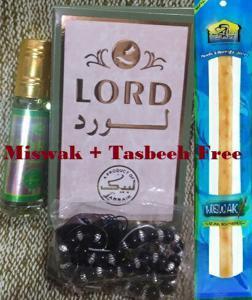 Free Miswak + Attar + Tasbeeh Lord 6ml Approx Labbaik non alcoholic Perfume
