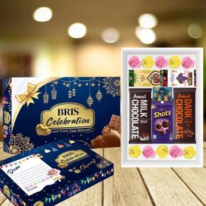 BRIS Celebration Chocolate Box for Eid Mubarak celebration Gift / Chocolate Combo Box for Eid Gift