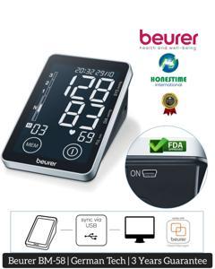 Beurer BM 58 upper arm blood pressure monitor Touch panel Includes 3 Years replacement warranty free HealthManager software