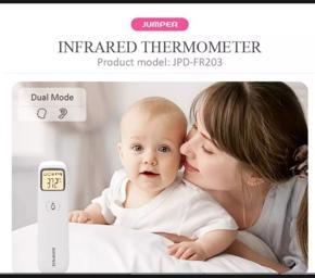 Jumper Premium Dual Mode JPD FR 203 Best Model Non Contact Infrared Thermometer 1 Year Full Replacement Warranty Forehead Adult, Baby and for any thing object