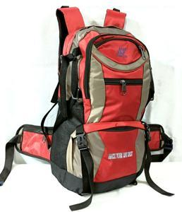 Travel backpack with folding chair