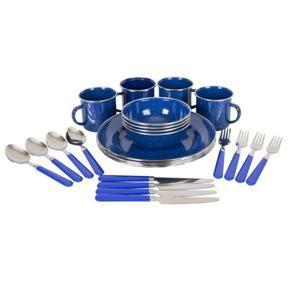 Stansport 24 Pieces Stainless Steel Camping Mess Kits