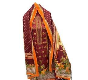 Indian Cotton Unstitched Dress Set - CSS 5K