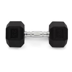 Weider Rubber Hex Dumbbell, 25 lbs - Sold Individually