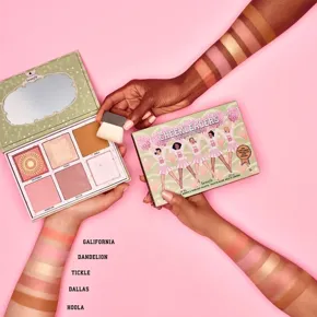 Benefit Cheerleaders Pink Squad Palette-5 Pressed Compact Pan(Full-size)