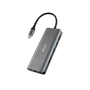 WiWU H1 Plus USB Type C to 6 in 1 Multi functional Hub