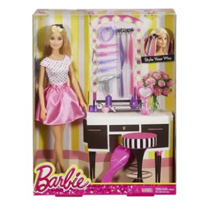 Barbie Doll Hair Set