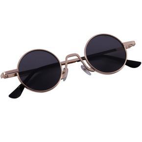 XHHDQES 3X Vintage Round Sunglasses Brand Design Women Men Sunglasses Luxury Retro Uv400 Eyewear Fashion Shades