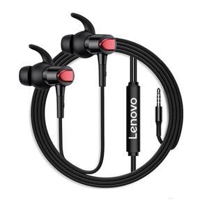 Lenovo QF300 Wired Earphones Heavy Bass 3.5mm Audio Wired Control Noise Reduction In-ear Earbud for Phone Game Music