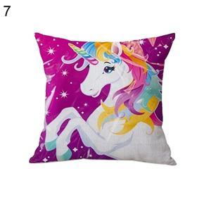 Unicorn Square Throw Pillow Case Cushion Cover Sofa Bed Car Cafe Office Decor