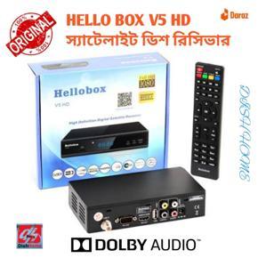 Hellobox v5 Full HD Satellite TV Dish Receiver Powervu biss cccam support