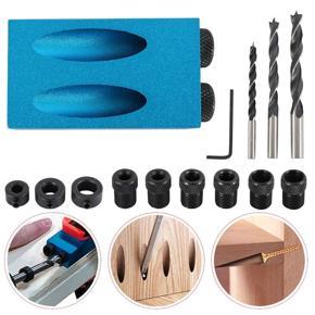 DASI 7pcs/Set Mini Style Pocket Hole Jig Kit System Joinery Step Drill Bit Accessories Wood Work Tool Set For Woodworking