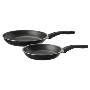 IKEA KAVALKAD frying pan, set of 2 black
