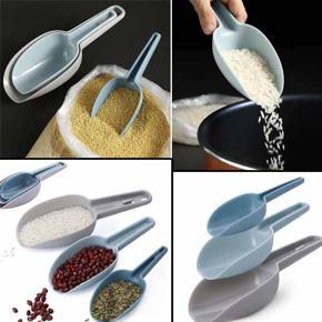 3Pcs Measuring Scoop Kitchen-Food Coffee-Bean Flour Cereal Popcorn Spoon Shovel Kitchen Measuring Spoons Kitchen Coffee Cookware