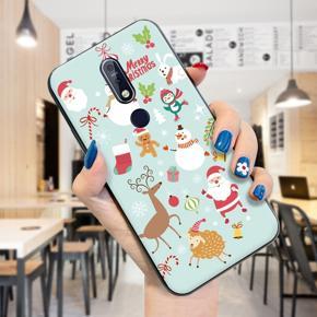 Hontinga for OnePlus 7 Case Merry Christmas Gifts for Girls Boys Phone Cover Shockproof Soft Silicone TPU Cases