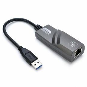 USB 3.0 to Gigabit Ethernet RJ45 LAN (10/100/1000) Mbps Network Adapter - Black