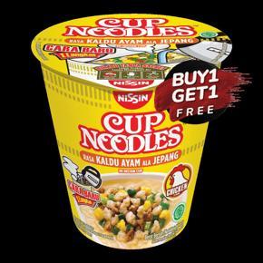 BUY ONE GET ONE NISSIN CUP NOODLES JAPANESE STYLE CHICKEN CNAJ 67GM (SOUP)