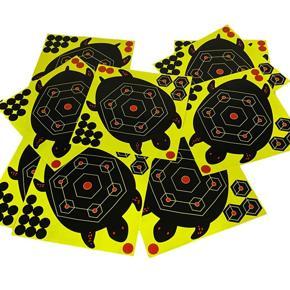 XHHDQES 10Pcs Color Splash Splatter Flower 8 Inch Target Stickers Adhesive Reactivity Target Paper Multi-Color Aim Sticker