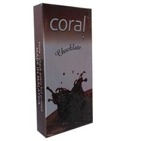 Coral Chocolate Flavor Condom, Malaysia -3 Pcs in a Pack