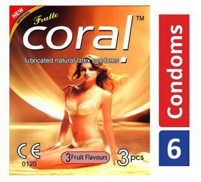 Coral Natural Condoms - 6 PCS ^(2 Packet)^