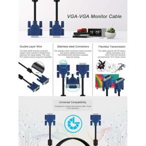 1.5m vga cable 22"monitor for best qulity vga cable monitor vga cableoriginal
