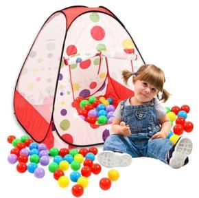 Baby Beautiful Tent Play House With 50 pcs plastic balls- Multi Color
