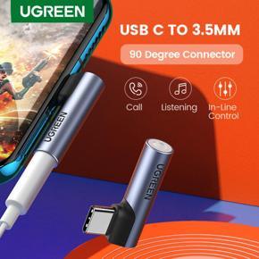 UGREEN type-c to 3.5mm jack earphone cable 3.5mm AUX USB C audio adapter for For Xiaomi Mi 11T/10/10 Pro/Mi 9 Pro/ 8/8SE/8 lite,,Huawei Nova 6/Mate 30 Pro/ Mate 20 Pro/Mate 10 Pro/P30 Pro/Honor 20S/V3