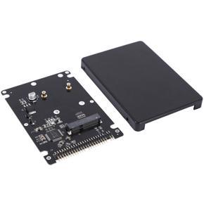 XHHDQES 2X 44PIN MSATA To 2.5 Inch IDE HDD SSD MSATA To PATA Adapter Converter Card with Case