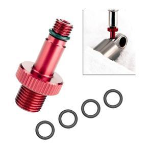 Mountain Bike Tool-1 * Rear Shock Air Valve Adapter (with seal ring)-Red