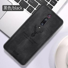 For Xiaomi Redmi K20 Pro Luxury Deer Head Printed Case Cloth Fabric Durable TPU Cover Rubber Bumper Shell