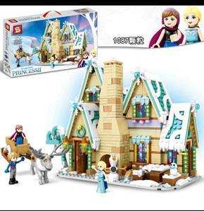 LEGO Disny Princess Frozen Anna Elsa Ice and Snow Grocery Store Building Blocks Compatible Lego Universal Girls Series(1087+pcs)