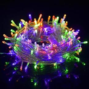 Home Decoration Light 100 Led- Golden, Golden Fairy String Lights Christmas, Eid, birthday, Wedding Festival Party 30 Feet's LED Decoration Lights