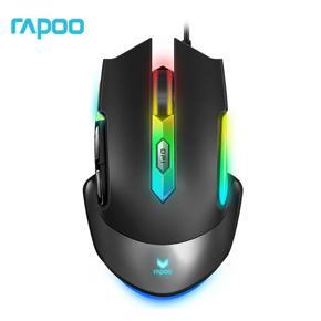 RAPOO V302 Wired Mouse 6 Lighting Modes 8 Keys 14-speed DPI Adjustment USB Interface