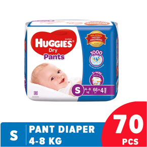 Huggies Dry Pants Small (S) 70pcs (4-8Kg)