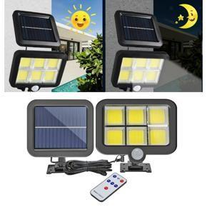 120 LED Solar Light IPR Motion Sensor Wall Light Outdoor Lighting Waterproof Garden Solar Lamp Yard Security Lamp with remote control